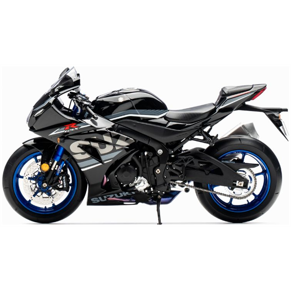 LCD Model 1:12 Scale Suzuki R1000 2020 Motorcyle Black