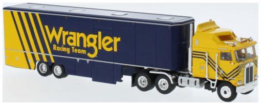Brekina 1:87 Scale Kenworth K 100 Aerodyne Renntransport-SZ Wrangler Racing 1980
