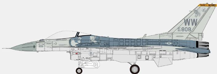 Calibre Wings 1:72 Scale F-16 PACAF Demo Team Primo