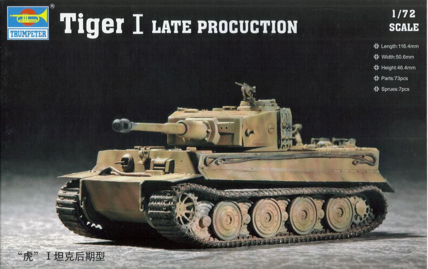 Trumpeter 07244. 1/72 Scale TIGER 1 AUSF E LATE PRODUCTION