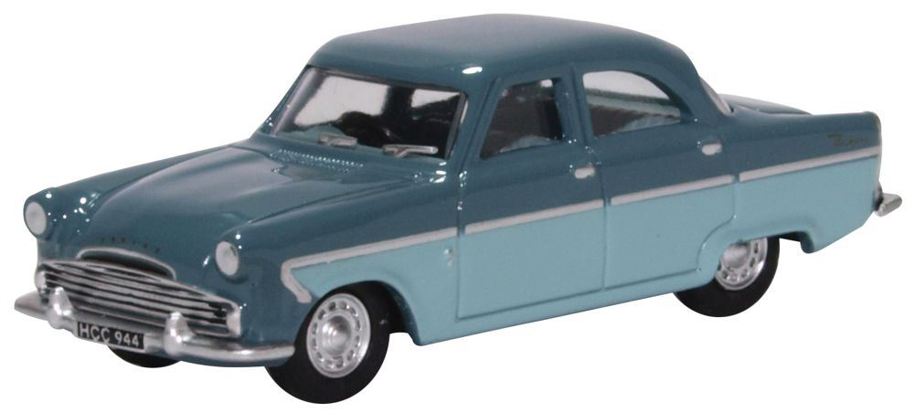 Oxford Diecast 1:76 Scale Ford Zodiac MkII Shark Blue/Pompadour Blue