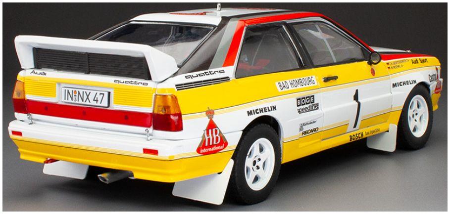Sunstar 1:18 Scale Audi Quattro A2 #1 W.Rohrl/C.Geistdorfer Rallye Monte Carlo 1984 (999pcs)