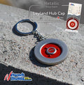 Model 1  Scale Leyland Hub Cap Red Keyring