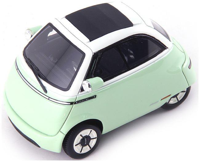 Autocult 1:43 Scale Microlino 'Urban' (Closed Roof) Mint/White