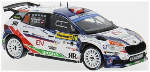 IXO  1:43rd Scale Skoda Fabia Rally2 Rally WM Barum Rally 2023 #10 S.Wagner/G.Winter