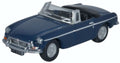 Oxford Diecast 1:76 Scale MGB Roadster Mineral Blue
