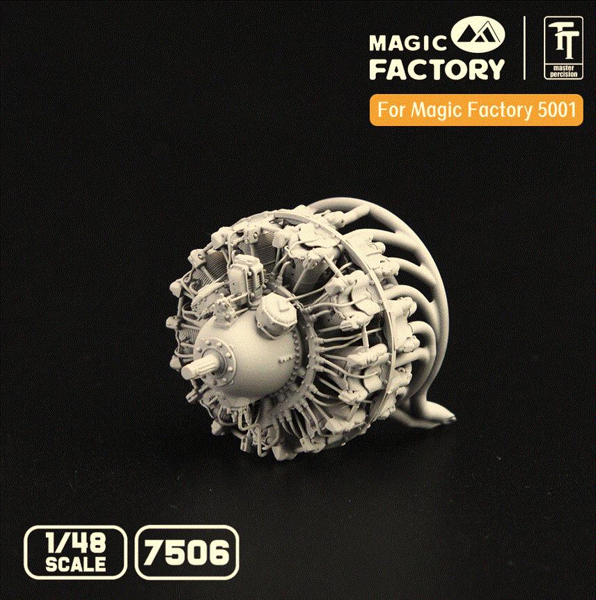 MAGIC FACTORY MF7506 1/48 Scale P&W R2800 Engine On Aircraft Version 3D