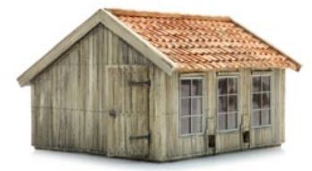 Artitec 1:87 Scale Chicken Barn kit 1:87