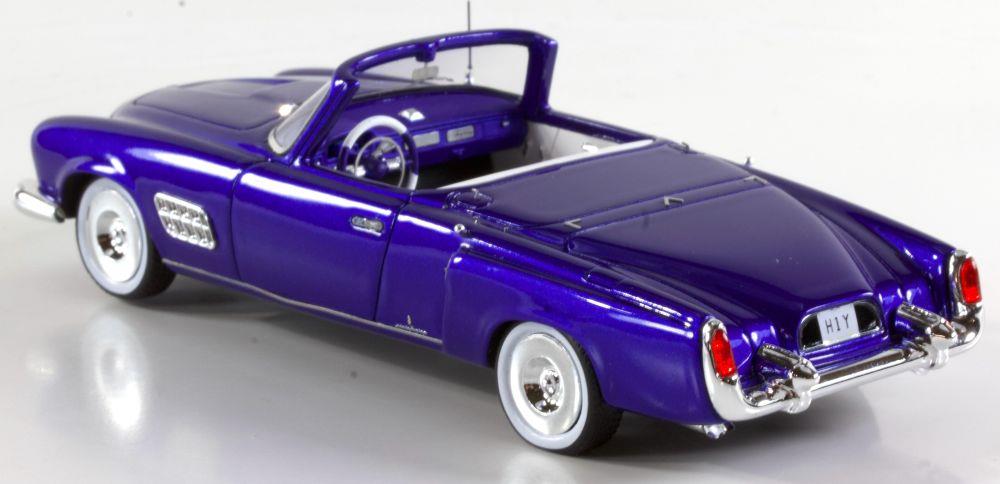 Brausi 1:43 Scale Cadillac Series 62 Pininfarina 1954 - Blue