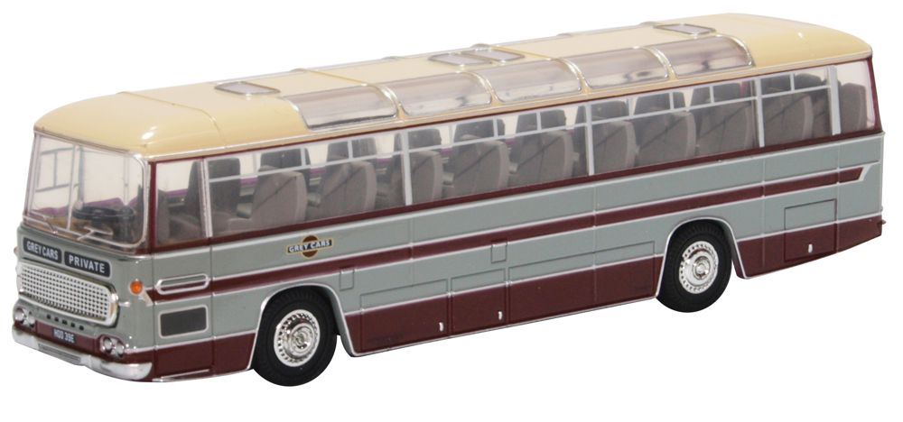 Oxford Diecast 1:76 Scale Duple Commander MkII Grey Cars