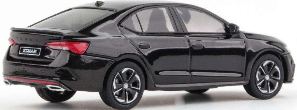 Abrex 1:43 Scale Skoda Octavia IV RS 2020 Black Crystal Metallic