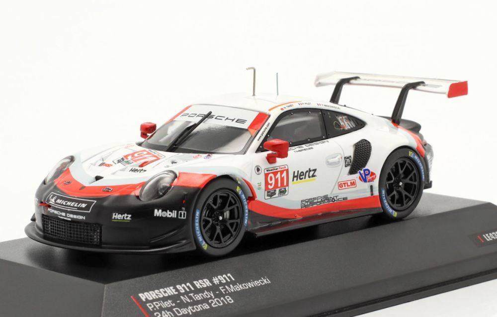 IXO 1:43 Scale Porsche 911 (991) RSR #911 24h Daytona 2018 Makowieckie/Pilet/Tandy