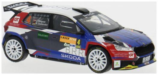 IXO  1:43rd Scale Skoda Fabia Rally2 Rally WM Lavanttal Rally 2024 #4 J.Wagner/H.Ostlender