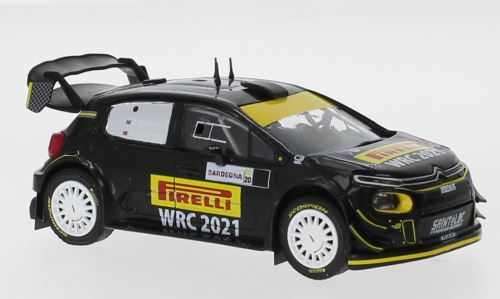 IXO 1:43 Scale Citroen C3 WRC #21 WRC Rallye Sardinien 2020 P.Solberg/A.Mikkelsen