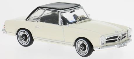 IXO 1:43rd Scale Mercedes 230 SL (W113) Hard Top Beige Black 1964