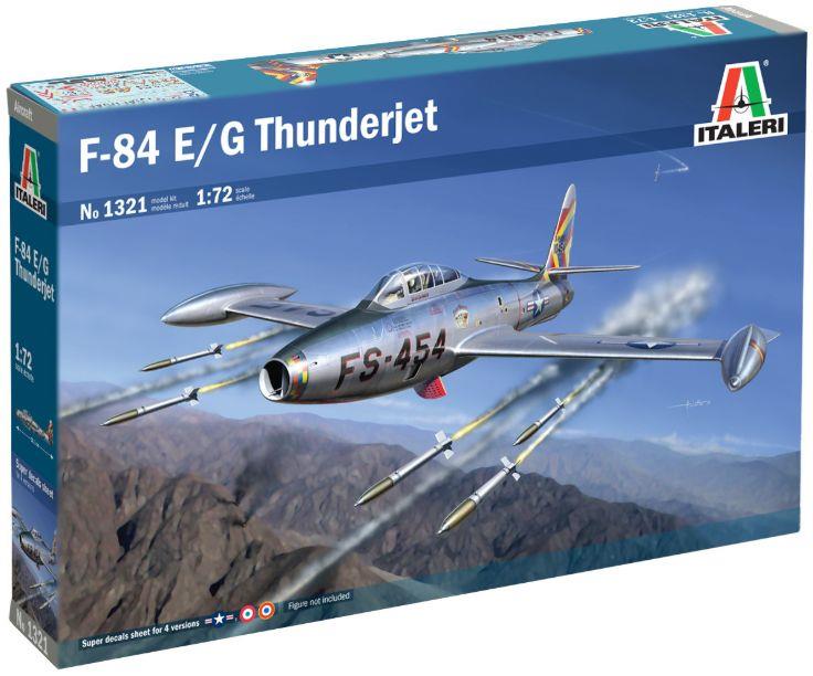 Italeri Plastic Kits 1:72nd Scale F-84G Thunderjet Fighter-Bomber