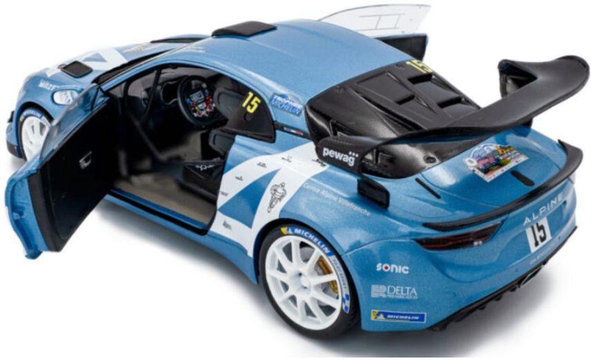 Solido  1:18th Scale Alpine A110 RGT+ Blue #15 R.Astier D.Giraudet Rallye Du Mont Blanc 2024