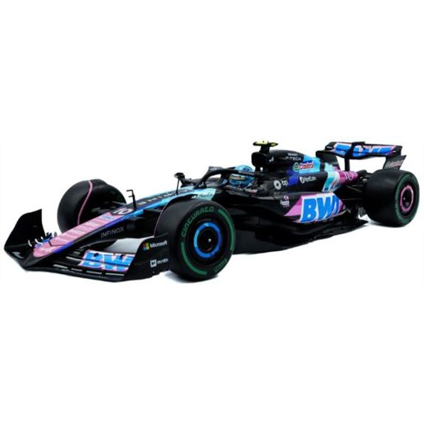 Solido 1:18 Scale Alpine F1 Team A524 Blue P.Gasly Brazilian GP 2024