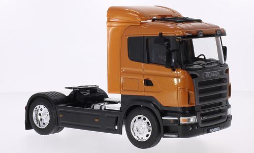 Welly 1:32 Scale Scania R470 - Dk Orange Metallic