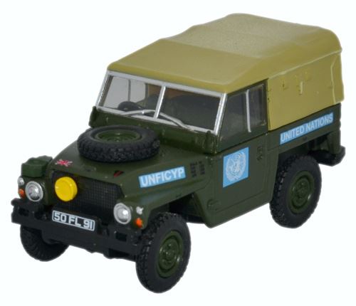 Oxford Diecast 1:76 Scale Land Rover 1/2 Ton L/W - United Nations