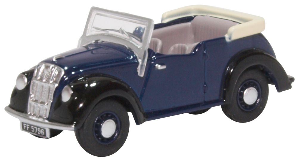 Oxford Diecast 1:76 Scale Morris Eight E Series Tourer Dark Blue