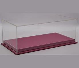 Atlantic 1:24 Scale Mulhouse 1:24 Display Case w/Pink Leather Base