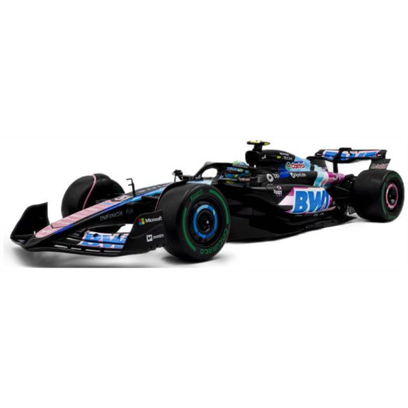 Solido 1:18 Scale Alpine F1 Team A524 Blue E.Ocon Brazilian GP 2024