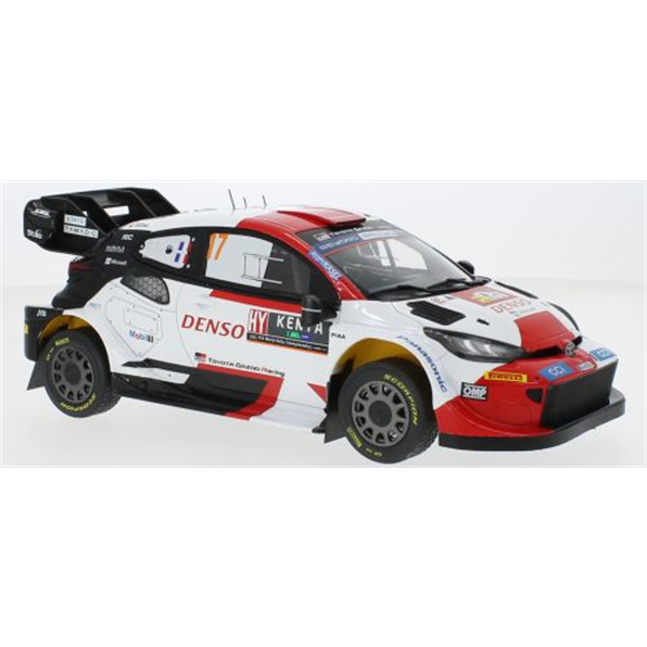 IXO 1:18 Scale Toyota GR Yaris Rally1 Hybrid #17 Rallye WM Safari Rally 2023 S.Ogier/V.Landais