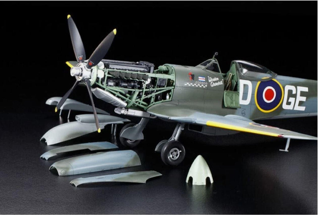TAMIYA 60321 1/32 Scale Royal Air Force Spitfire MK.XVIe Aircraft Model Kit SPITFIRE AT 90