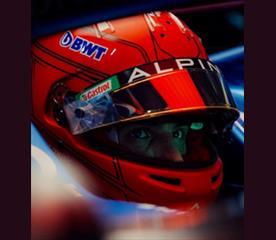 Spark 1:5 Scale BWT Alpine F1 Team Esteban Ocon Helmet Season Update 2023