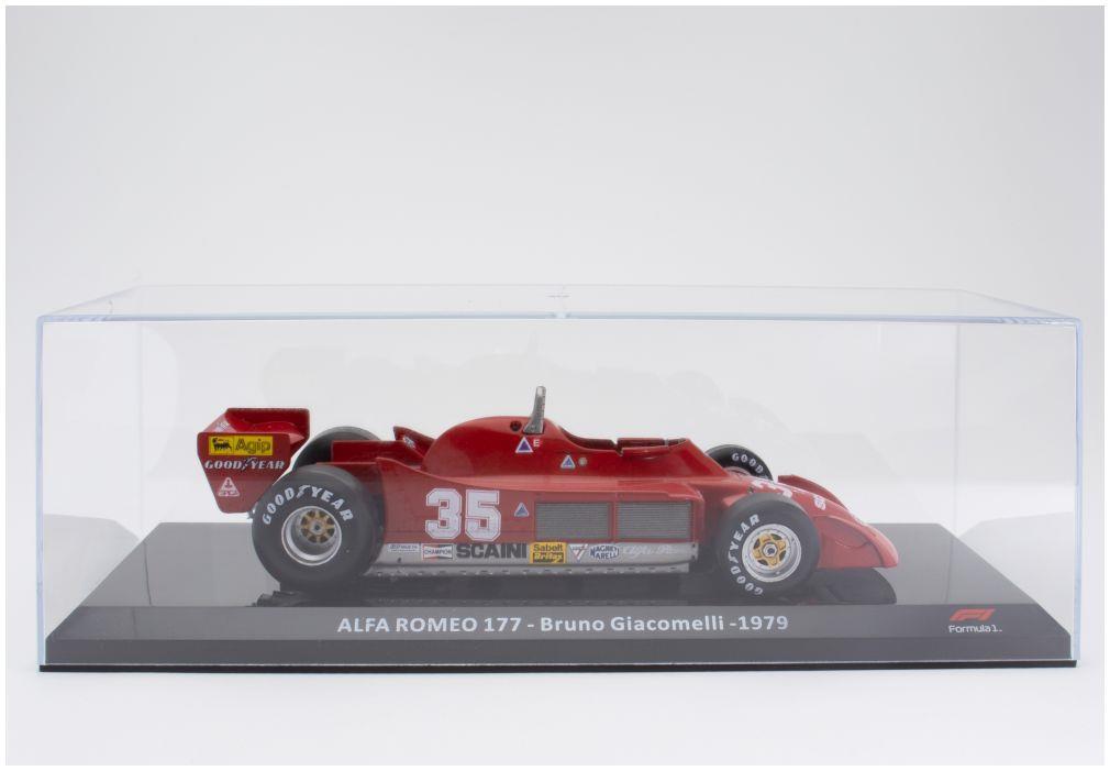 Atlas Editions 1:24 Scale Alfa Romeo 177 - Bruno Giacomelli - 1979 Cased - 1:24th Scale F1 Collection