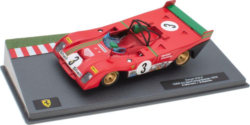 Atlas Editions 1:43 Scale Ferrari 312 P - 1000 km Spa-Franc no.3 Cased - Ferrari Racing Collection