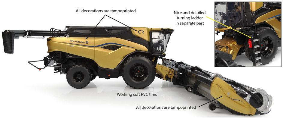 Universal Hobbies 1:32nd Scale New Holland CR11 Gold Show Edition Agritechnica 2023