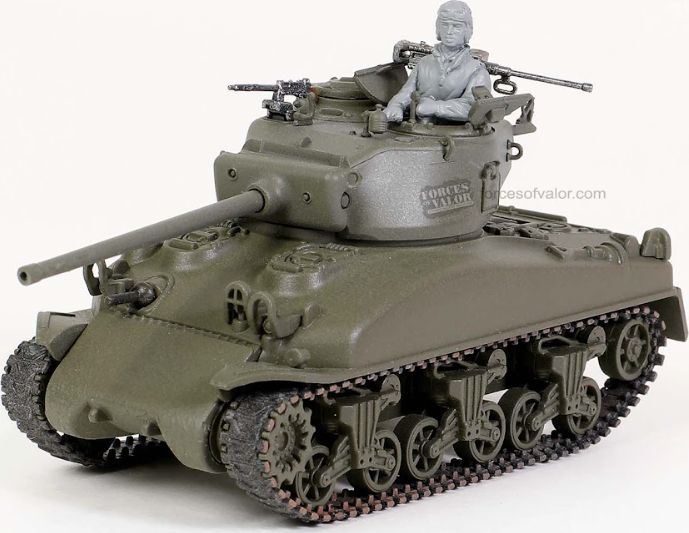Forces Of Valor 1:72 Scale Sherman M4A1 (76) w/Casted Hull 33rd Armored Regiment Belgium 1944