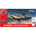Airfix 1:72 Scale P-51D Mustang vs Bf109F-4 Dogfight Double