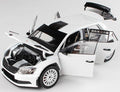 Abrex  1:18th Scale Skoda Fabia III R5 2015 White