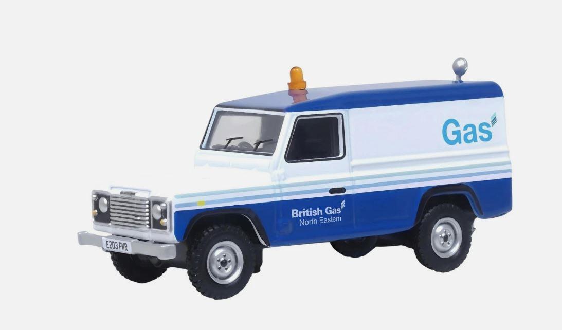 Oxford Diecast 76DEF019 1/76 Scale Defender LWB British Gas OO Gauge