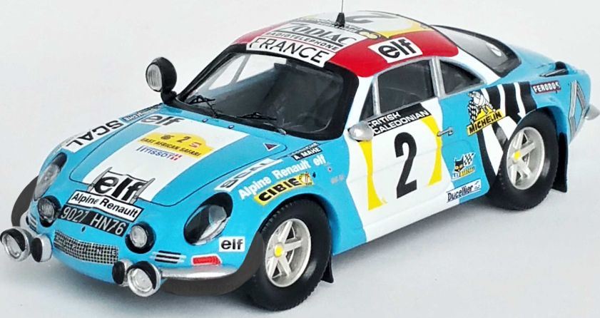 Trofeu 1:43 Scale Alpine Renault A110 East African Safari 1974 #2 Darniche/Mahe