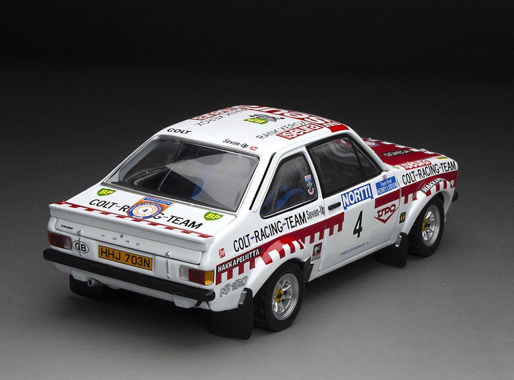 Sunstar 1:18 Scale Ford Escort RS1800 #4 T.Makinen/H.Liddon 3rd 1975 1000 Lakes Rally (Limited 996pcs)