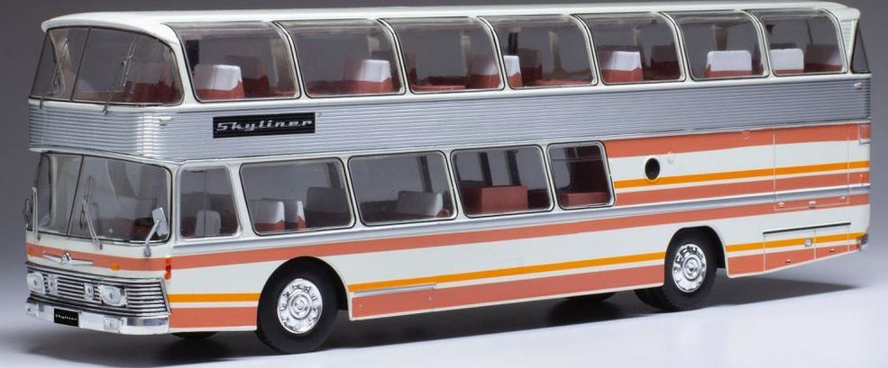 IXO 1:43 Scale Neoplan NH 22L Skyliner White/Red 1983