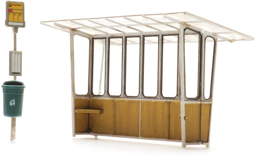 Artitec H0 Scale Bus shelter 'Eastern Netherlands' 1:87 Ready-Made, Painted