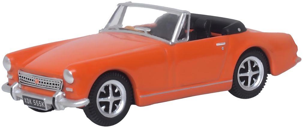 Oxford Diecast 1:76 Scale MG Midget MkIII Blaze Orange
