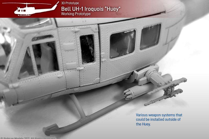Rubicon Models 280119 1/56 Scale Bell UH-1D / UH-1H “Huey” helicopter
