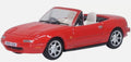 Oxford Diecast 76MAZ001 1/76 Scale Mazda MX5 Mk1 Open Classic Red