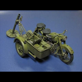 Zvesda 1:35 Scale Soviet Motorcycle M-72 w/Mortar and Crew
