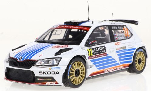 IXO 1:24 Scale Skoda Fabia R5 #32 Rallye Monte Carlo 2017 J.Kopecky/P.Dresler