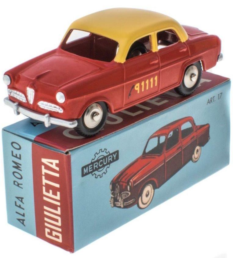 Atlas Editions 1:48 Scale Alfa Romeo Giulietta Bern Taxi Mercury Collection by Hachette