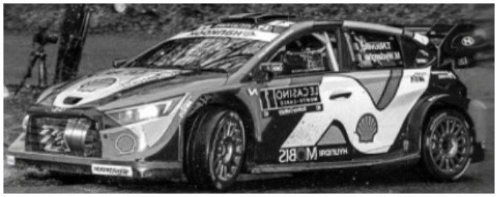IXO 1:43 Scale Hyundai i20 N Rally1 WRC Rally Monte Carlo 2025 #1 T.Neuville/M.Wydaeghe