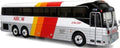 Iconic Replicas 1:87 Scale Eagle Model 10 Coach 1984 Arrow Bus Lines