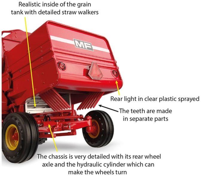 Universal Hobbies 1:32 Scale Massey Ferguson 760 Combine